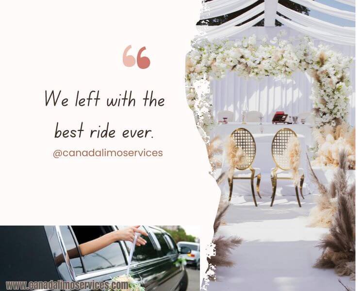 limo for wedding in your way